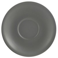 Matt Grey Porcelain Saucer2